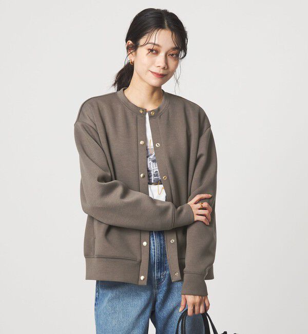 UNITED ARROWS green label relaxing「ダンボール ノーカラー カーディガン」|カーディガン|