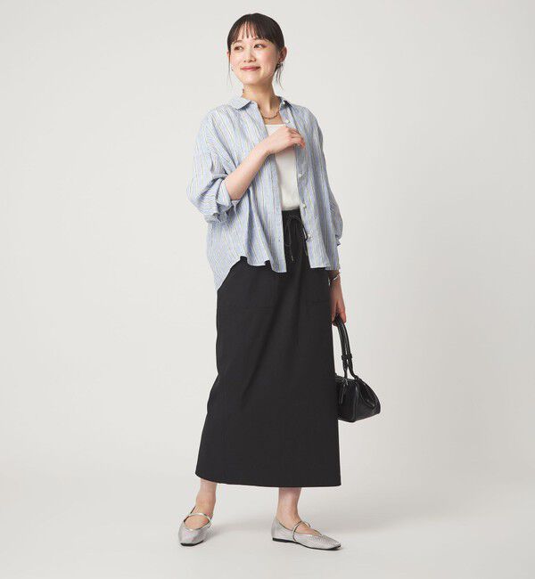 UNITED ARROWS green label relaxing「【結論シリーズ】リネンバランスシャツ［size SHORTあり］」|シャツ・ブラウス|