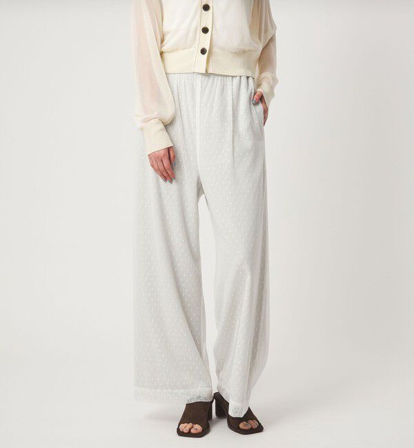 EMMEL REFINES「＜EMMEL REFINES＞EM ドットチュール レイヤー パンツ」|チノ|