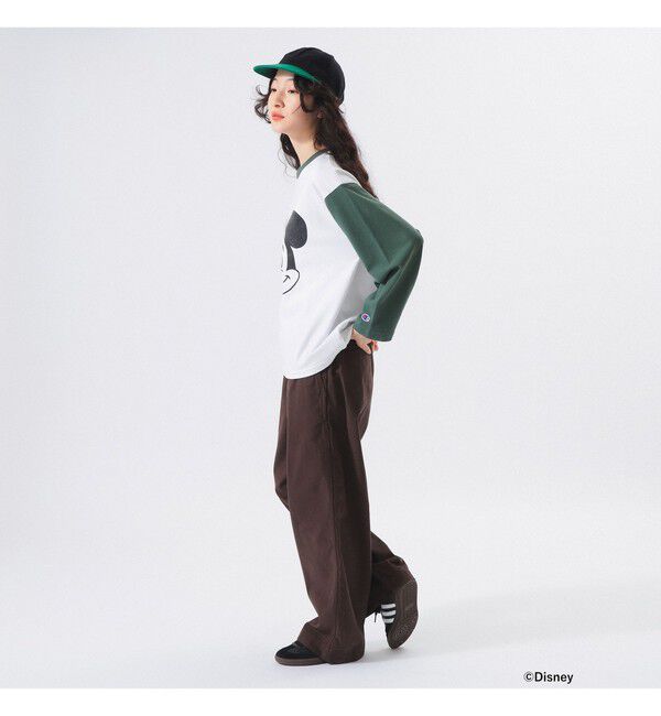 BEAMSBOY「【別注】Champion / ミッキーマウス / フットボール Tシャツ」|Tシャツ・カットソー|