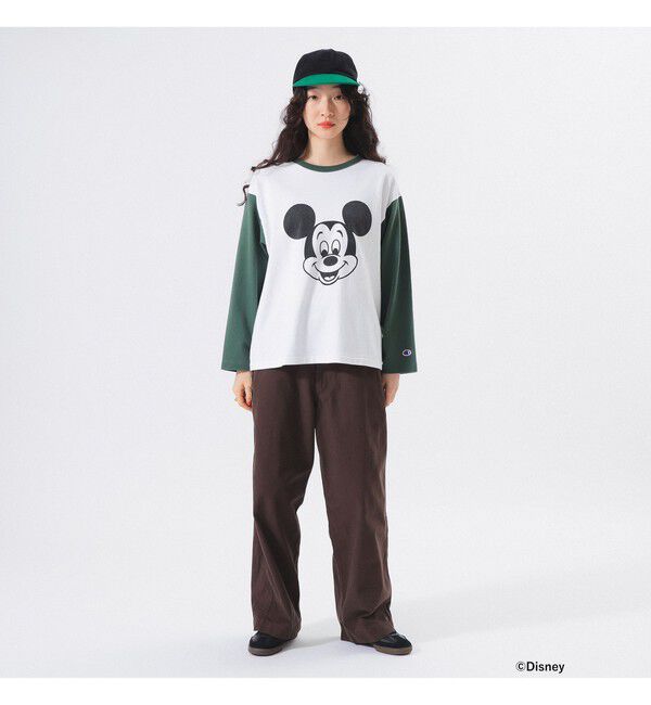 BEAMSBOY「【別注】Champion / ミッキーマウス / フットボール Tシャツ」|Tシャツ・カットソー|