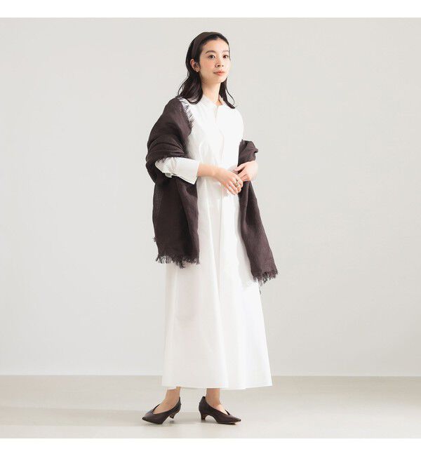Demi-Luxe BEAMS 「コットンナイロン フレア シャツワンピース」|ワンピース|