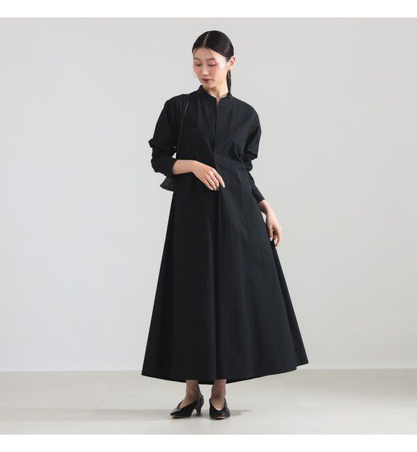 Demi-Luxe BEAMS 「コットンナイロン フレア シャツワンピース」|ワンピース|