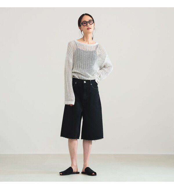 Demi-Luxe BEAMS 「3ゲージ コットン メッシュ プルオーバー」|ニット・セーター|
