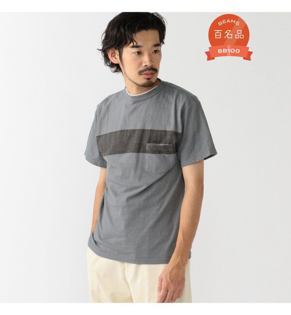 BEAMS PLUS「KAPTAIN SUNSHINE / 別注 WEST COAST T-shirt」|Tシャツ・カットソー|BLUE_GREY*BLACK_LINE