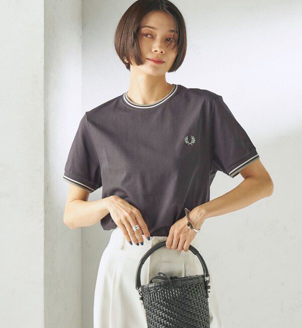 SHIPS for women「FRED PERRY:M1588 TWIN TIPPED TEE」|Tシャツ・カットソー|