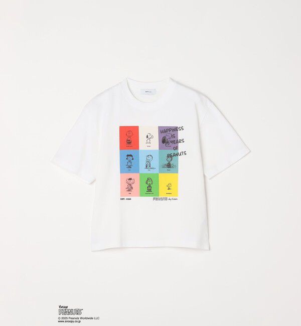 SHIPS any「SHIPS any: SNOOPY コラボ ブロック グラフィック カラー プリント Tシャツ◇」|Tシャツ・カットソー|