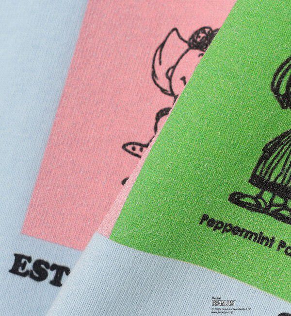 SHIPS any「SHIPS any: SNOOPY コラボ ブロック グラフィック カラー プリント Tシャツ◇」|Tシャツ・カットソー|