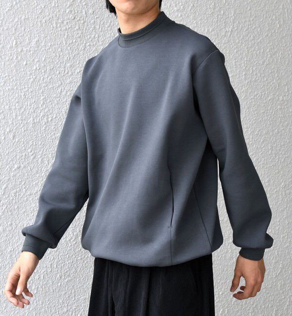 SHIPS any「SHIPS any: クリア ダンボール セミモックネック カットソー (セットアップ対応)◇」|Tシャツ・カットソー|