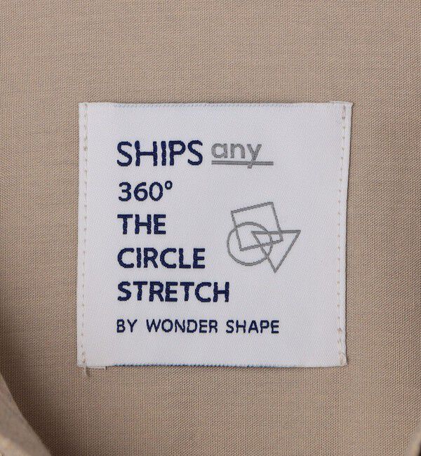 SHIPS any「SHIPS any: 360&deg; THE CIRCLE STRETCH ウールライク スキッパー プルオーバー シャツ(セットアップ対応)◇」|シャツ・ブラウス|