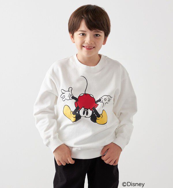 SHIPS any「SHIPS any: /ミッキーマウス/ ポージング スウェット <KIDS>」|スウェット・ジャージ|オフホワイト