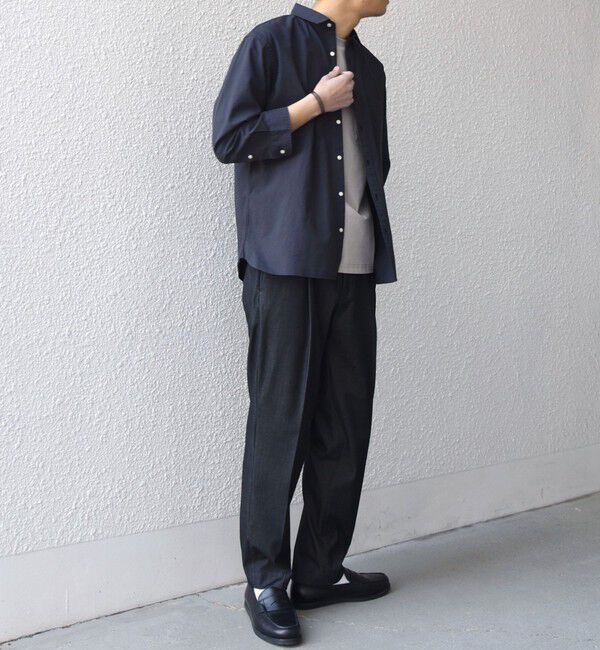 SHIPS any「SHIPS any:〈洗濯機可能〉コットン/リネン 7分袖 ポケット レギュラー シャツ 26SS◇」|シャツ・ブラウス|