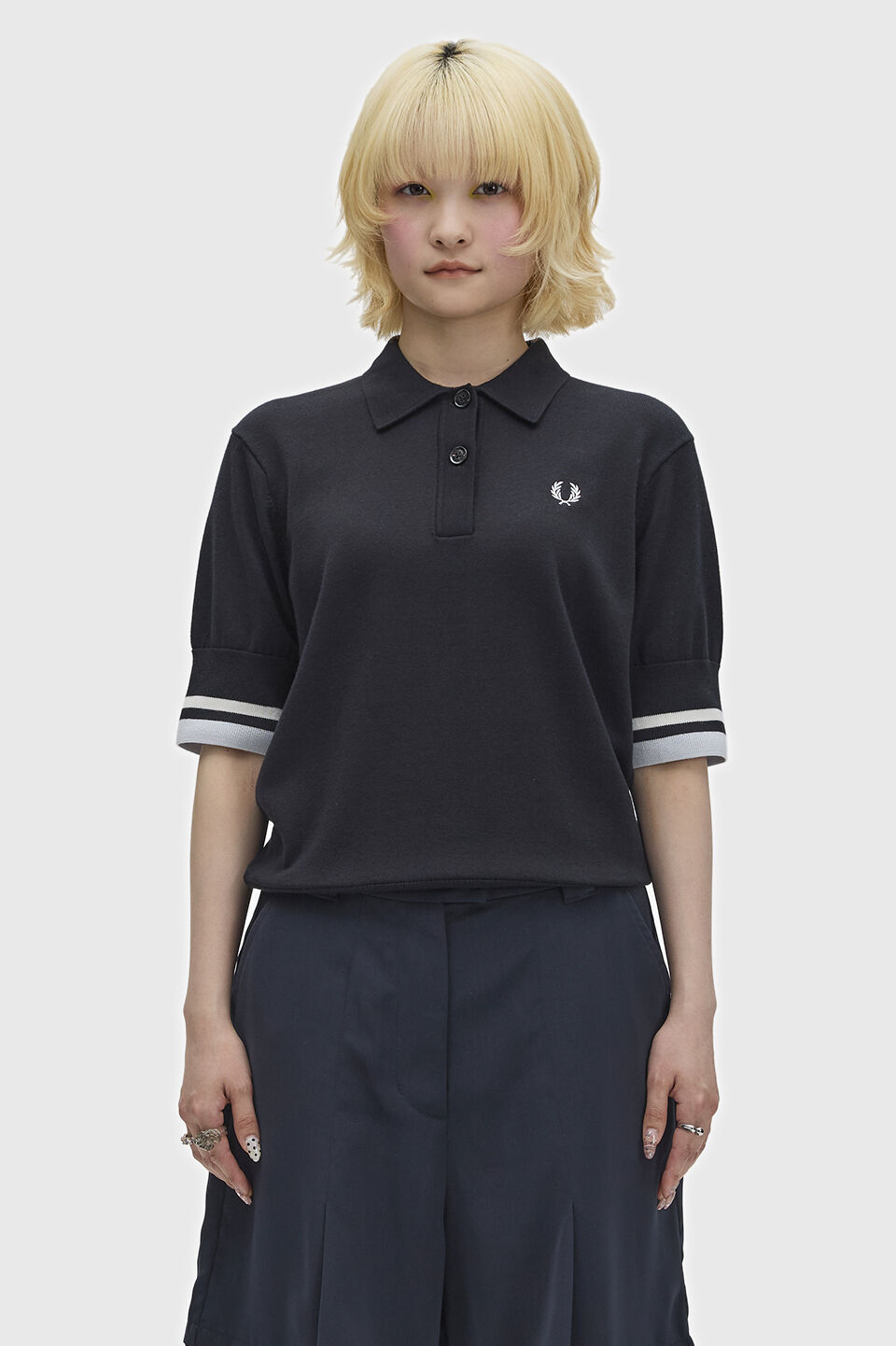 FRED PERRY 「Bold Tipped Knitted Shirt」|ポロシャツ|