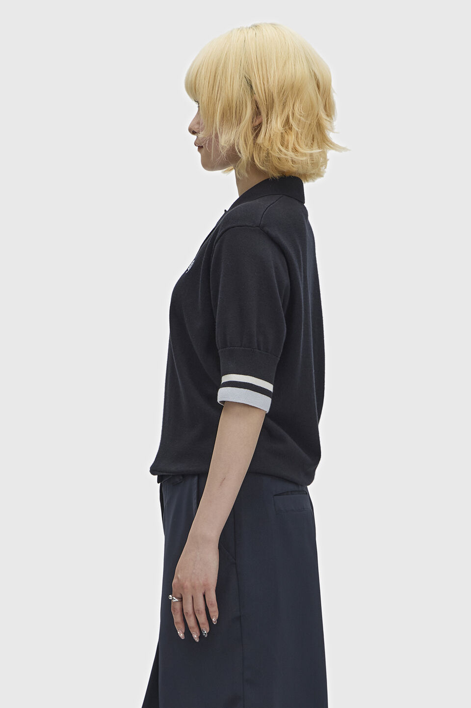 FRED PERRY 「Bold Tipped Knitted Shirt」|ポロシャツ|