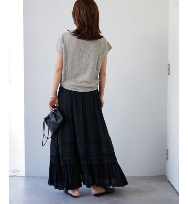 OUTDOOR PRODUCTS Usual Things「コットンレーストリムスカート」|スカート|