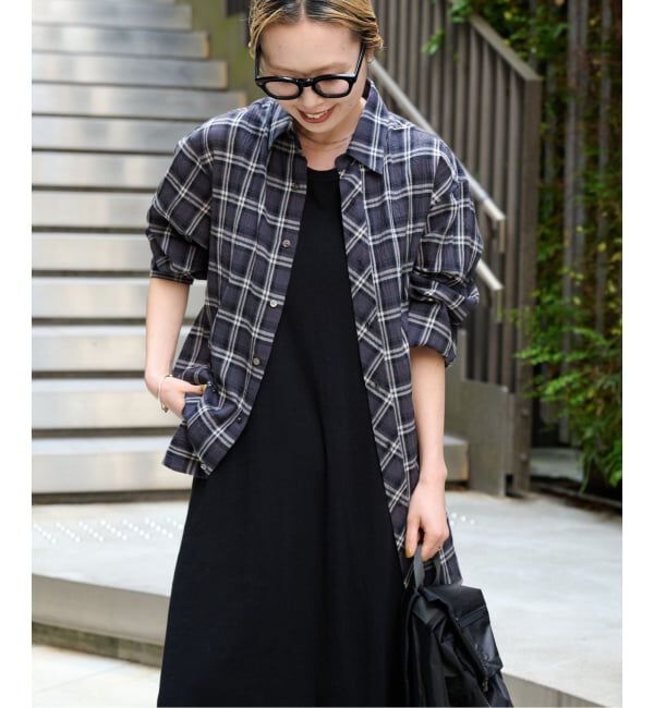OUTDOOR PRODUCTS Usual Things「≪予約≫コットンボイルワッシャーチェックシャツ」|シャツ・ブラウス|