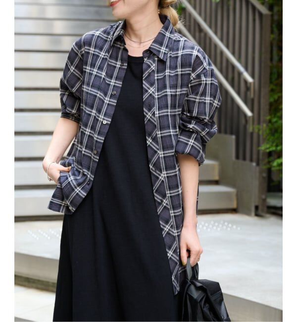 OUTDOOR PRODUCTS Usual Things「≪予約≫コットンボイルワッシャーチェックシャツ」|シャツ・ブラウス|