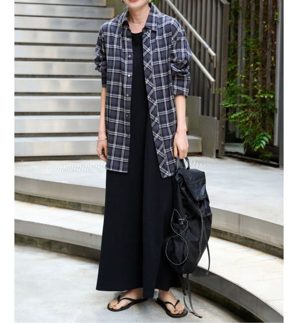OUTDOOR PRODUCTS Usual Things「≪予約≫コットンボイルワッシャーチェックシャツ」|シャツ・ブラウス|