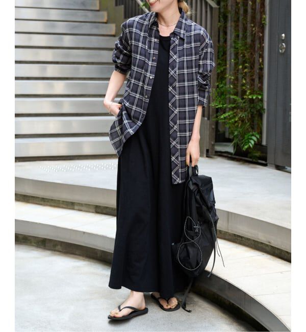 OUTDOOR PRODUCTS Usual Things「≪予約≫コットンボイルワッシャーチェックシャツ」|シャツ・ブラウス|