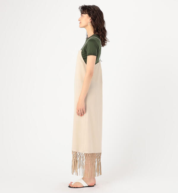 Ballsey「フリンジコンビ キャミソールワンピース」|ワンピース|