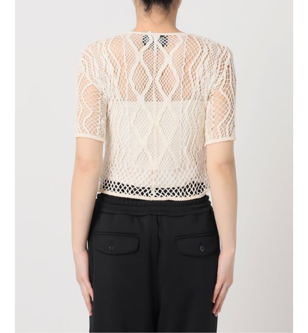  「EUCHRONIA 別注 LACE SHORT SLEEVE 002250802：カットソー」|Tシャツ・カットソー|