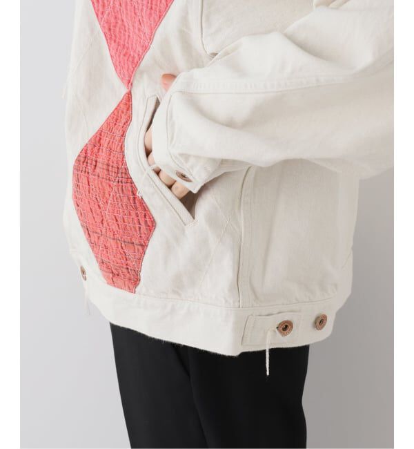  「KURO ARGYLE SASHIKO DENIM JACKET 964242：デニムジャケット」|デニムジャケット|
