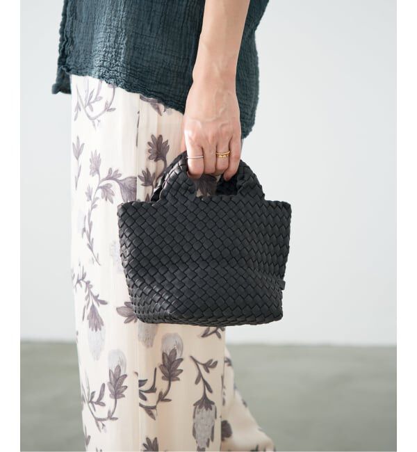 IENA「NAGHEDI/ナゲディ St Barths Petit Tote トートバッグ SN30311LD」|トートバッグ|ブラック