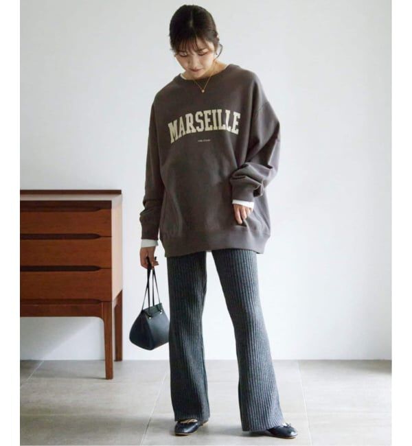 SLOBE IENA「《WEB限定/追加2》MARSEILLE ロゴスウェット」|スウェット・ジャージ|