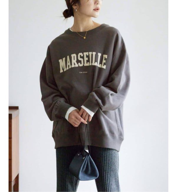 SLOBE IENA「《WEB限定/追加2》MARSEILLE ロゴスウェット」|スウェット・ジャージ|