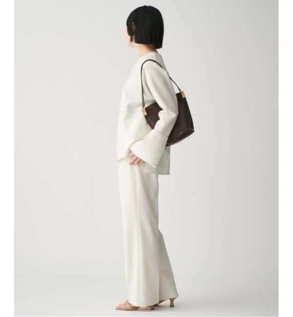 VERMEIL par iena「《追加4》ダブルクロスストレッチパンツ」|スラックス|