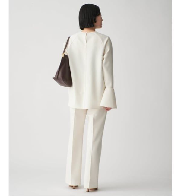 VERMEIL par iena「《追加4》ダブルクロスストレッチパンツ」|スラックス|
