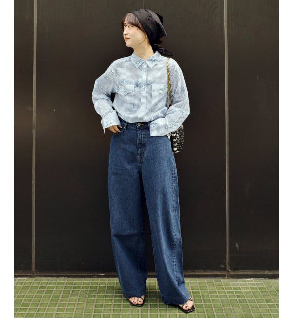 SLOBE IENA「Margaux Dereume &times; SLOBE cotton silk mix シャツ」|シャツ・ブラウス|