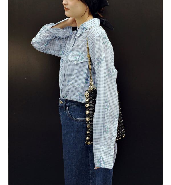 SLOBE IENA「Margaux Dereume &times; SLOBE cotton silk mix シャツ」|シャツ・ブラウス|