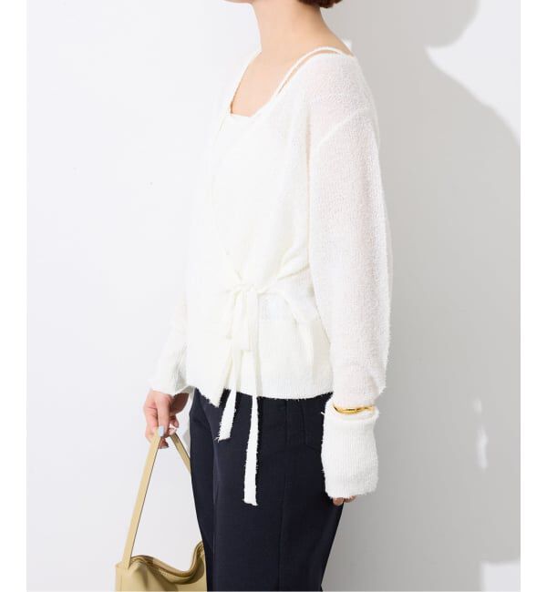 SLOBE IENA「《2枚セット》キャミセットカシュクールカーディガン」|カーディガン|