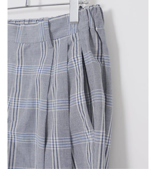 IENA「Maison IENA 別注 Nell/ネル チェックペグトップパンツ 261-202-61」|スラックス|