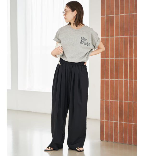 SLOBE IENA「《WEB限定/追加》撥水タフタタックギャザーイージーパンツ」|その他|
