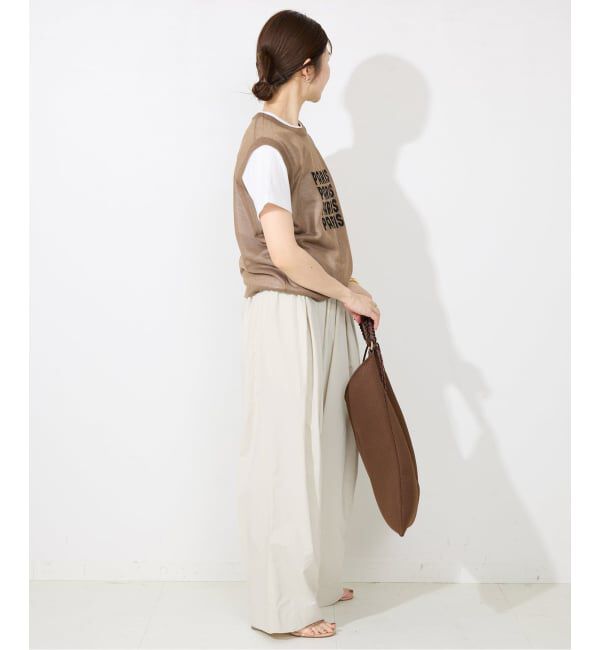 SLOBE IENA「《WEB限定/追加》撥水タフタタックギャザーイージーパンツ」|その他|