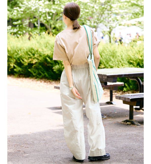 SLOBE IENA「《WEB限定/追加》撥水タフタタックギャザーイージーパンツ」|その他|