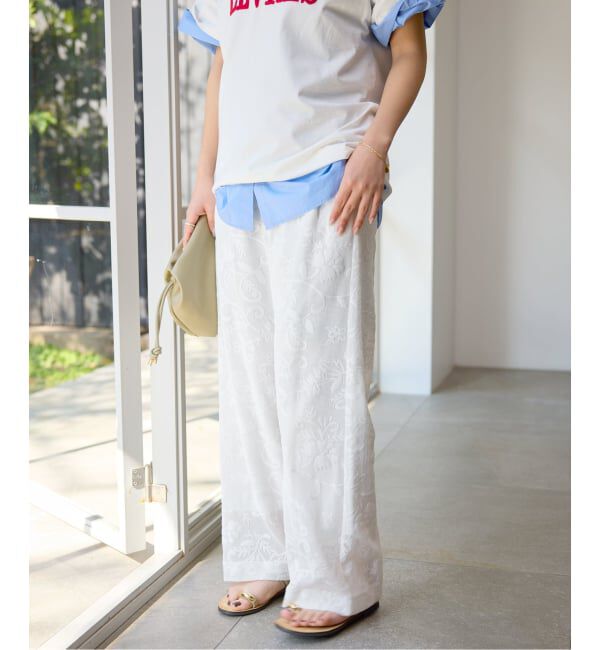 SLOBE IENA「《シリーズあり/予約》レースカットパンツ」|その他|