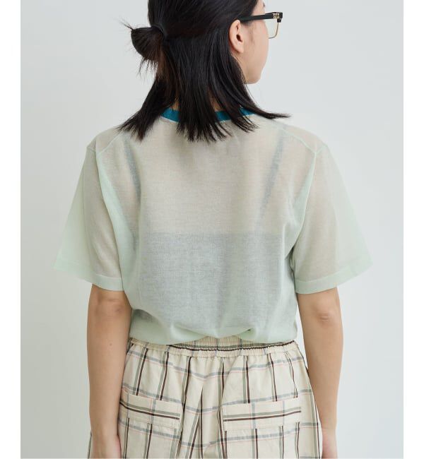 IENA LA BOUCLE「IENA LA BOUCLE シアーTシャツニット」|ニット・セーター|