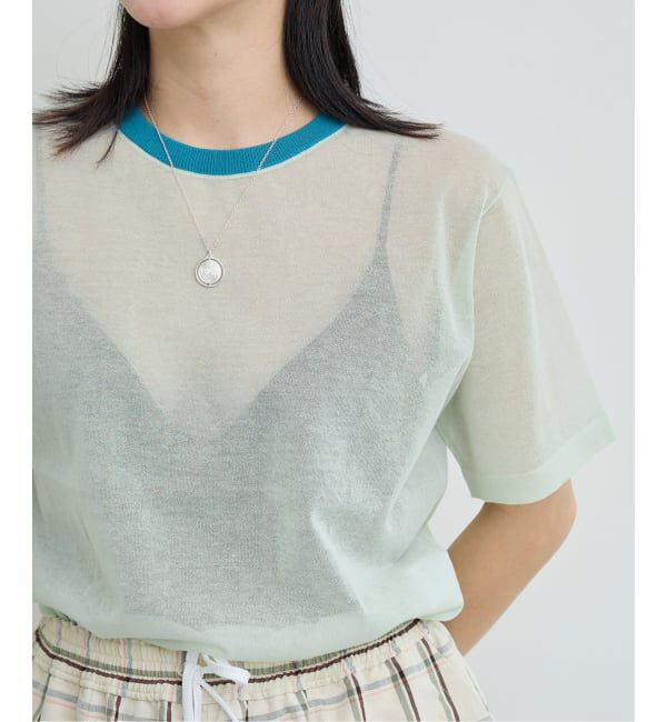 IENA LA BOUCLE「IENA LA BOUCLE シアーTシャツニット」|ニット・セーター|
