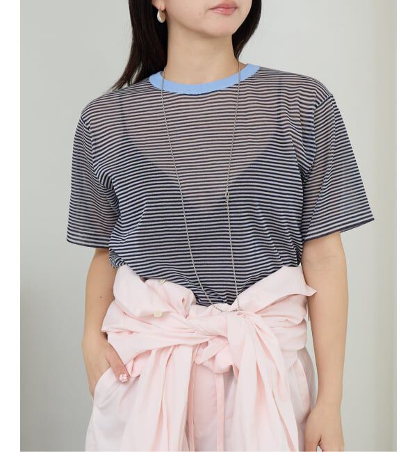 IENA LA BOUCLE「IENA LA BOUCLE シアーTシャツニット」|ニット・セーター|