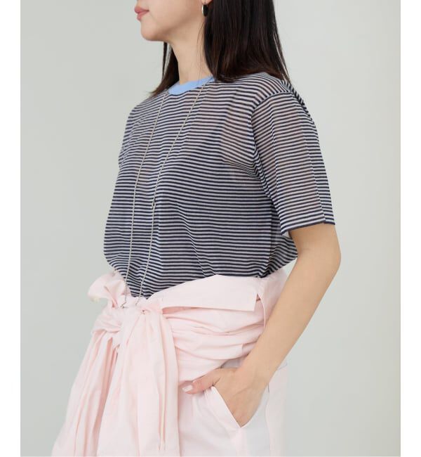 IENA LA BOUCLE「IENA LA BOUCLE シアーTシャツニット」|ニット・セーター|