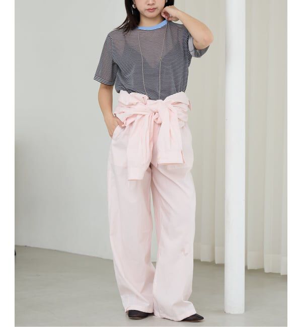 IENA LA BOUCLE「IENA LA BOUCLE シアーTシャツニット」|ニット・セーター|