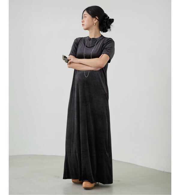 IENA LA BOUCLE「《予約》IENA LA BOUCLE トリアセベロアTシャツ」|Tシャツ・カットソー|