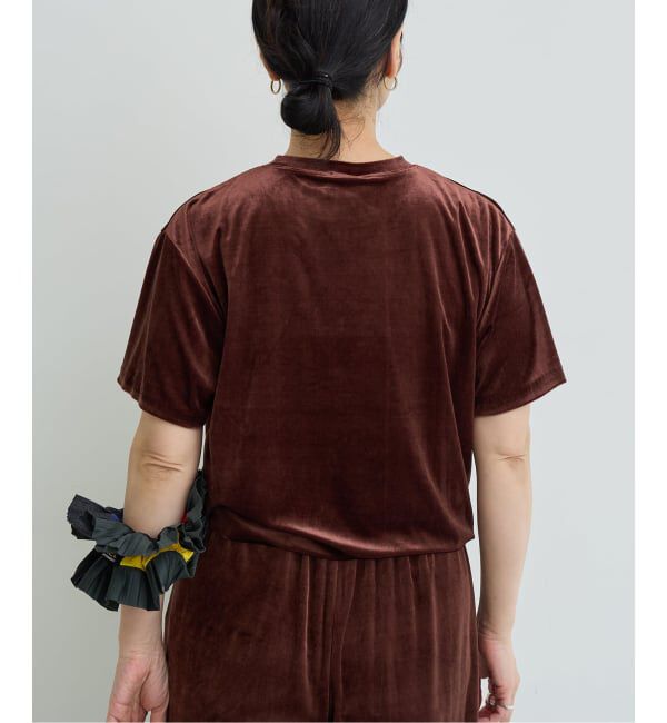 IENA LA BOUCLE「《予約》IENA LA BOUCLE トリアセベロアTシャツ」|Tシャツ・カットソー|