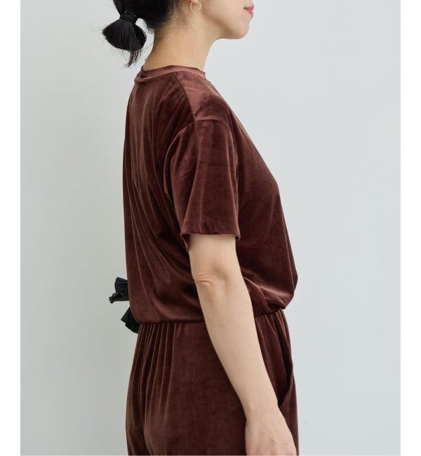 IENA LA BOUCLE「《予約》IENA LA BOUCLE トリアセベロアTシャツ」|Tシャツ・カットソー|