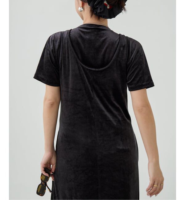 IENA LA BOUCLE「《予約》IENA LA BOUCLE トリアセベロアTシャツ」|Tシャツ・カットソー|