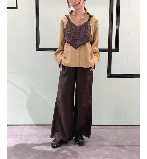 IENA LA BOUCLE「CURRENTAGE カレンテージ レースキャミ A2561FB220」|キャミソール|