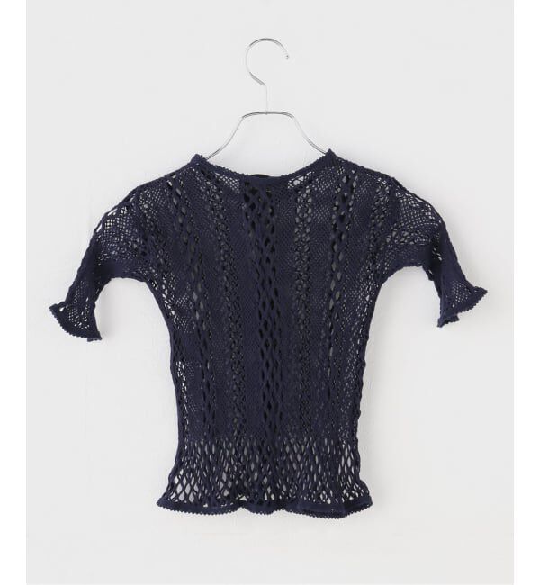 IENA LA BOUCLE「EUCHRONIA ユークロニア ストレッチ レース short sleeve tee 261802」|Tシャツ・カットソー|